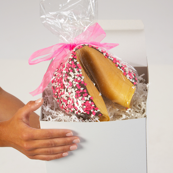 Dipped Fortune Cookies. Gigantic Fortune Cookie